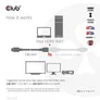Club 3D Ultra High Speed HDMI Verlängerungskabel 4K120Hz 8K/60Hz St./B. 1m 30AWG