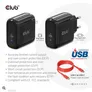 Club 3D Reise Ladegerät PPS 65W GAN, USB Typ-C Power Delivery (PD) 3.0