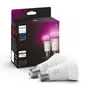 Philips Hue White & Color Ambiance E27 806lm 75W, 2er Pack + Bridge