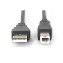 DIGITUS USB 2.0 Anschlusskabel, Typ A-B St/St 1.0m schwarz