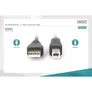 DIGITUS USB 2.0 Anschlusskabel, Typ A-B St/St 1.0m schwarz