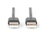 DIGITUS USB 2.0 Anschlusskabel, Typ A St/St 1.8m schwarz