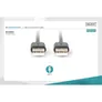 DIGITUS USB 2.0 Anschlusskabel, Typ A St/St 1.8m schwarz