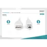 DIGITUS USB 2.0 Anschlusskabel, Typ A - B St/St, 1.8m beige