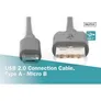DIGITUS USB 2.0 Anschlusskabel, Typ A - micro B St/St, 1.8m schwarz