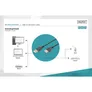 DIGITUS USB 2.0 Anschlusskabel, Typ A - mini B (5pin) St/St, 1.8m schwarz