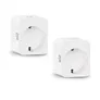 WiZ Smart Plug powermeter Type-F Steckdose weiß, 2er Pack