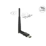 Delock USB 2.0 Dualband WLAN ac/a/b/g/n Stick 433 + 150 Mbps m. externer Antenne