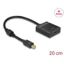 Delock Adapter mini DisplayPort 1.2 Stecker  HDMI Buchse 4K Aktiv schwarz