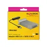 Delock Konverter USB 3.0 Typ-A Stecker  22 Pin SATA 6 Gb/s mit 2.5″ Schutzhülle