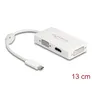 Delock Adapter USB Type-C™ Stecker  VGA / HDMI / DVI Buchse weiß