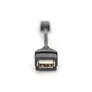 DIGITUS USB 2.0 Adapterkabel, OTG, Typ mini B - A St/Bu, 0,2m schwarz