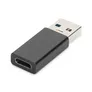 DIGITUS USB Typ-C Adapter, Typ A to C M/F, 3A, 5GB, 3.0 Version, schwarz