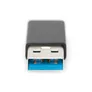 DIGITUS USB Typ-C Adapter, Typ A to C M/F, 3A, 5GB, 3.0 Version, schwarz