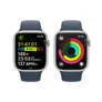 Apple Watch Series 9 GPS 45mm Aluminium Silber Sportarmband Sturmblau - M/L