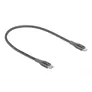 Delock Daten- und Ladekabel USB Type-C zu Lightning für iPhone, iPad grau 0,5 m