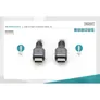 DIGITUS USB 4 Verbindungskabel, TypC auf TypC, 3m