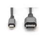 DIGITUS 8K Adapterkabel mini DP zu DP Alugehäuse, schwarz, 2m