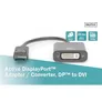 DIGITUS Aktiver DisplayPort Adapter DP auf DVI M/F, 0,15m