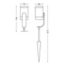 Philips Hue LED Gartenspot Lily 1er Erweiterung schwarz
