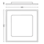 Philips Hue White Ambiance Aurelle Deckenleuchte weiß + Dimmschalter • 60x60cm