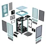 Thermaltake The Tower 200 Mini-Tower Mini-ITX Gehäuse mit Sichtfenster Turquoise