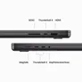 Apple MacBook Pro 16" 2023 M3 Max/96/1 TB 14C CPU 30C GPU Space Schwarz BTO