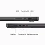 Apple MacBook Pro 16" 2023 M3 Max/128/512 GB 16C CPU 40C GPU Space Schwarz BTO