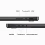 Apple MacBook Pro 14" 2023 M3 Pro/36/1 TB 11C CPU 14C GPU Space Schwarz BTO