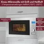 Bomann MWG 3001 H EB 25L Rahmenlos Einbaumikrowelle Grill & HL inox