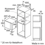 Bosch BFL524MB0 Einbau-Mikrowellengerät  Vulkan Schwarz