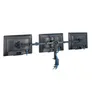 Hama 00118495 Monitorhalterung, 3 Monitore, höhenverstellbar, schwenk-/neigbar, 13“ - 27