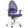 Topstar Design-Bürodrehstuhl mit Netzrücken, Höhe 550 mm, royalblau