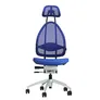 Topstar Design-Bürodrehstuhl mit Kopfstütze und Netzrücken, Höhe 830mm, schwarz