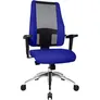 Topstar Bürodrehstuhl AIR SYNCRO, Netzrückenlehne mit Seitenteilen, schwarz/blau
