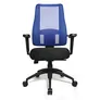 Topstar Bürodrehstuhl LADY SITNESS DELUXE, beweglich mit 7 Zonen, schwarz / blau