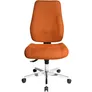 Topstar Operator-Drehstuhl mit Polster-Rückenlehne, Bezug orange