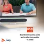 Poly Studio X50 All-In-One-Video-Bar (WiFi/BT 5.0) - Mittelgroße Meetingräume