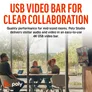 Poly Studio USB-Video-Bar - Passend für Huddle- und mittelgroße Meetingräume
