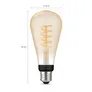 Philips Hue White Ambiance E27 Einzelpack Giant Edison ST72 Filament 550lm