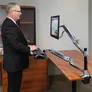 Ergotron WorkFit-LX Single Steh-Sitz Arbeitsplatz