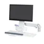 Ergotron StyleView® Steh-Sitz Combo Schwenkarm (weiß)