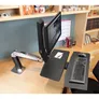 Ergotron WorkFit-A Single Steh-Sitz-Arbeitsplatz mit abgesenkter Tastaturablage