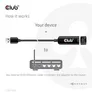 Club 3D USB 3.2 Gen1 Adapter Typ-A zu 2,5 Gigabit Ethernet St./Bu. schwarz