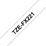 Brother TZe-FX221 Schriftband 9mm x 8m schwarz auf weiss Flexi-Tape