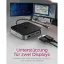 Raidsonic ICY BOX 7-in-1 USB4® DockingStation mit 2x Videoausgabe (IB-DK408-C41)