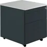 Schubladencontainer m. Rollen, 579x600, 1 Schub, 1 Hängereg., anthrazit/lichtgr