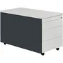 Schüberollcontainer, 529x800mm, Kunststoffpl., 3 Schübe, anthr./lichtgrau