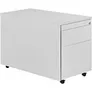 Schüberollcontainer, 579x800mm, Kunststoffpl., 1 Schub,lichtgrau