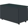 Schüberollcontainer, 520x800mm, Stahlpl., 3 Schübe, anthrazit/lichtgrau